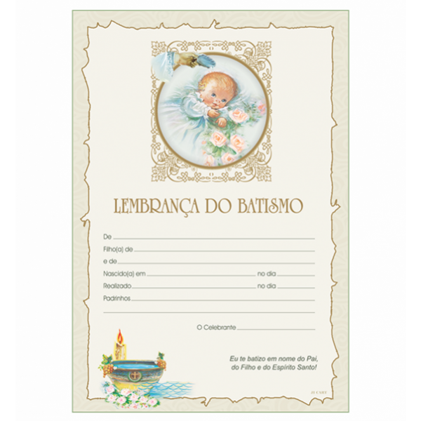 LG-18 Lembrança Batismo Com Texto